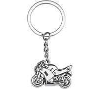 TRIXES Porte-clés moto - Porte-clés en métal - Cadeau pour homme et femme - Accessoires clés Formule 1 - Pour les fans de voitures de course et de motos