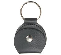 TRIXES Porte-Médiator Porte-clés Pochette Pliable Noir Faux Cuir