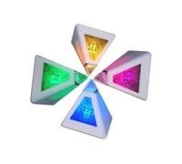 Radio-réveil GENERIQUE TRIXES Réveil horloge digitale pyramide avec 7 LED aux couleurs changeantes