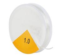 TRIXES Ruban élastique pour Bracelets - Rouleau avec Fil élastique Transparent de 1 mm pour Bijoux en Perles - 8 m