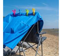 TRIXES Serviette de plage en microfibre bleue - Sac de transport inclus - Compact et ultra léger super absorbant - Idéal pour le camping, la salle de sport, la natation - Taille XL 88 cm x 180 cm