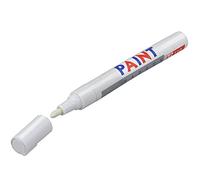 TRIXES Stylo marqueur de peinture blanc pour pneus de vélo et de voiture Donnez aux vieux pneus un nouveau look sportif - Marqueur permanent blanc - Convient au métal, au verre, au papier