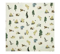 TRIXES Tissu en coton - Motif Winnie et ses amis - Tissu à broder - Pour artisanat textile - Patchwork - Une feuille de 1 x 1,12 m