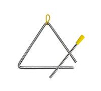 TRIXES Triangle Musical Métal 10 CM - Percussion Avec Battant | Son clair résonant, apprentissage rythme, adultes enfants, percussion manuelle, éducation musicale