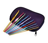 TRIXES un ensemble en boite de 22 crochets en aluminium pour tissage artisanal et pour coiffer des cheveux comme dreadlocks