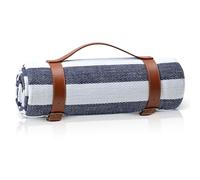 TRIXES XL Couverture de Pique-Nique rayée avec poignée de Transport - Couvertures imperméables et résistantes au Sable - Parfaite pour Les Pique-niques, Le Camping et Plus Encore…