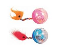 TRIXIE Set de balles à hochet avec queue 2 pièces