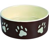 Trixie 24533 Ecuelle en céramique avec pattes, 1,4 l/ø 20 cm, Couleur assortie (marron ou taupe)