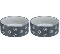 Trixie 24775 Bol Jimmy en céramique, sélection aléatoire de Couleurs, Divers, 1 pièce (Lot de 2)
