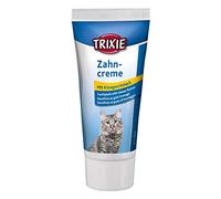 Trixie Kit hygiène dentaire pour chats – 2 x 50 g dentifrice goût fromage, 2 brosses