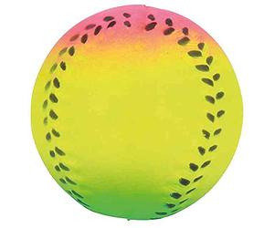 Trixie 3458 Lot de 15 Boules néon en Caoutchouc Souple 7 cm