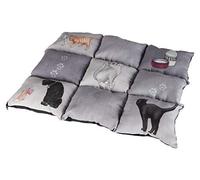 Trixie 37074 Tapis de Couchage Patchwork Cat Gris 55 x 45 cm