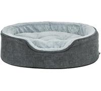 Trixie 374060 Vital Lino Soft - Coussin orthopédique pour Chien - Ovale - Gris/Gris Clair - 60 × 45 cm - Panier Confortable avec Mousse viscoélastique pour Effet mémoire de Forme - Gris/Gris Clair