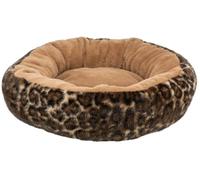 Trixie 374241 Leo Panier Rond pour Chien en Peluche Douce Marron Clair/Marron, Ø 50 cm