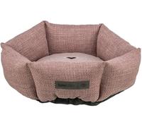 TRIXIE 37547 Viviana Lit Rond pour Chien Ø 50 cm Vieux Rose - Lit Douillet Rond avec Housse en Velours Doux - Panier pour Chien pour Petits Chiens - Coussin fermement intégré - Fond antidérapant