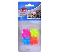 Trixie 4 boules à picots en caoutchouc - 3 cm