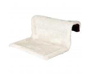 Trixie 43141 Chaise longue pour radiateur, peluche/velours, 45 × 26 × 31 cm, crème/marron, 1 pièce