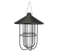 Mangeoire pour oiseaux boule de graisse avec toit en métal Trixie Noir TU