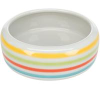 Trixie Gamelle en céramique 60807 pour lapin 500 ml Ø16 cm Vert/Bleu/Crème