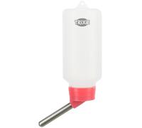TRIXIE Abreuvoir en plastique pour petits animaux - Tube d'abreuvement en acier inoxydable avec bouchon à bille - avec support fil - 100 ml - diverses couleurs - choix aléatoire - 6052