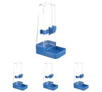 TRIXIE Abreuvoir et Distributeur de Nourriture pour Oiseaux, 5445, Couleur au Hasard, Facile à accrocher, avec écuelle (Lot de 4)