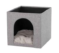 Trixie Abri douillet Ella – pour chat, pour étagères – 33 x 33 x 37 cm – Gris