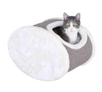 Trixie Abri Douillet pour Montage Mural pour Chat Blanc/Gris 42 × 29 × 28 cm