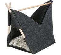 TRIXIE Abri Elise, Feutre, avec Coussin, 63 × 44 × 30 cm, Anthracite - 37434