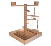 Trixie Place de Jeux en Bois pour Grandes Perruches 41 × 55 × 41 cm