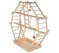 Trixie Place de Jeux en Bois avec Échelles pour Perruches et Canaris 44 × 44 × 16 cm