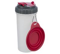 Trixie Aliments & Réservoir D'Eau 0,35 L pour Chiens, 2 Compartiments, 11x23 CM