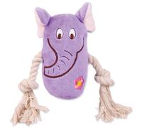 Trixie Animal en peluche avec corde et squeaker 13 cm