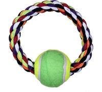 TRIXIE Anneau en corde pour balles de tennis pour chiens