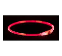 TRIXIE Anneau Lumineux USB Flash, L-XL : 65 cm/ø 8 mm, Rouge