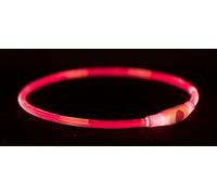 TRIXIE Anneau Lumineux USB Flash, S-M : 40 cm/ø 8 mm, Rouge