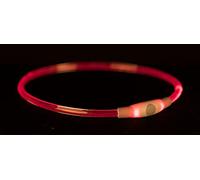 TRIXIE Anneau Lumineux USB Flash, S-M : 40 cm/ø 8 mm, Rouge