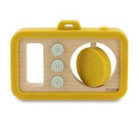 Trixie Appareil photo en bois et silicone pour bébé - Mr. Lion | Jouet d'activité sensorielle pour bébés et tout-petits | Sûr et durable | Jeu imaginatif