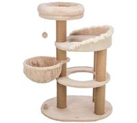 TRIXIE Arbre à Chat Boho Filippo 114 cm en Beige - Arbre à Chat Multi-Niveaux avec Nombreuses possibilités de griffage et de Jeu, Ainsi Que des espaces de Retraite - Douillet & Stable - 44474