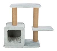 TRIXIE Arbre à chat Elena - Gris - 83 cm, avec grotte - Petits espaces