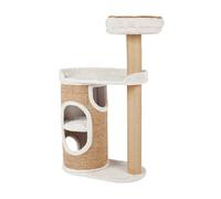 Trixie Arbre à chat Falco 117 cm Beige, surfaces de couchage douillettes, grande grotte, stable