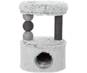 TRIXIE Arbre à Chat Harvey - Gris - 73 cm, avec Grotte - Petits espaces