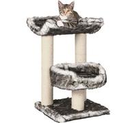TRIXIE Arbre a chat ISABA - 62 cm - Noir/Blanc - Peluche et sisal naturel