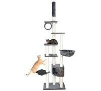Trixie Arbre à Chat Madrid Jusqu'au Plafond - Gris Platine - 245-270 cm