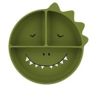 Trixie Assiette – Mr. Dino – Ventouse en silicone, compartiments – Multicolore G