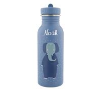 Trixie Baby Gourde en acier inoxydable avec nom Motif éléphant 500 ml Pour filles et garçons Anti-fuite Convient aux enfants
