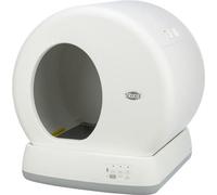 TRIXIE Bac a litiere automatique - Auto-nettoyant - Plastique - 53 × 55,5 × 52 cm - Blanc