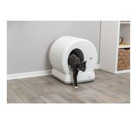 Trixie Bac à litière autonettoyant 53×55,5×52 cm Plastique Blanc – pour plusieurs chats