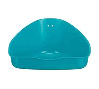 TRIXIE Bac à litière d'angle pour rongeurs - recyclé - diverses couleurs - choix aléatoire - L 16 x H 7 x P 12/12 cm - 6254