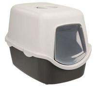 Bac À Litière Vico, Avec Couvercle - 40 X 40 X 56 Cm, Gris Foncé/Gris Clair