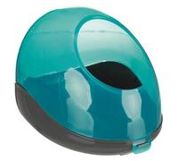 TRIXIE Bac à sable pour chinchillas et degus 27 × 18 × 16 cm turquoise / gris foncé